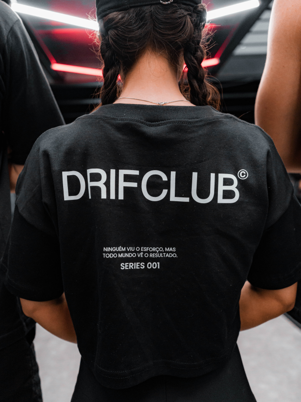 Camiseta Oversized Drif Club ( Preta ) Drif Oficial