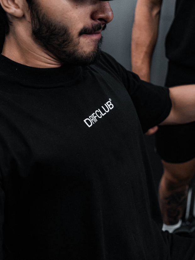 Camiseta Oversized Drif Club ( Preta ) Drif Oficial