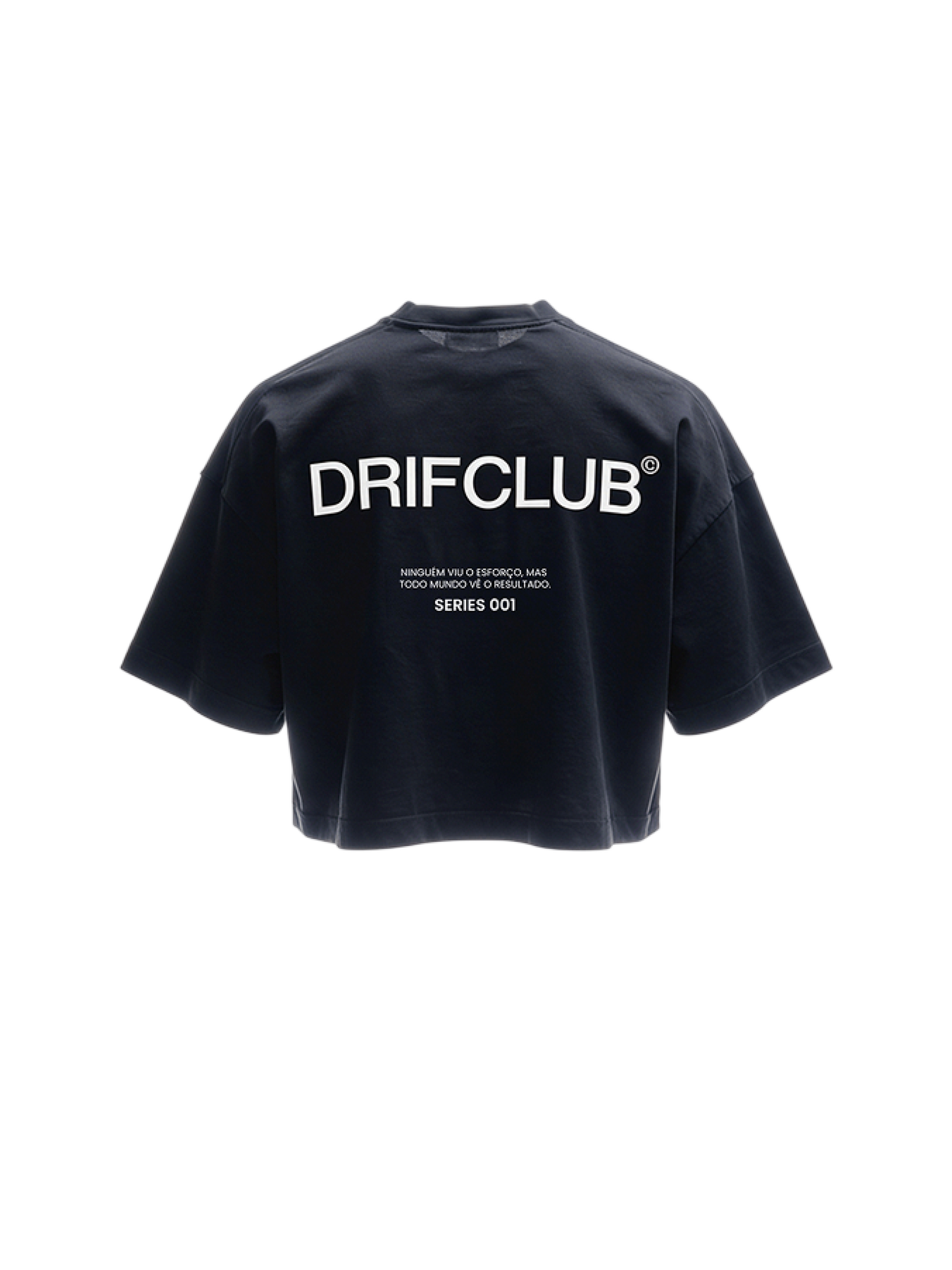 Camiseta Cropped oversized Drif Club ( Preta ) Drif Oficial